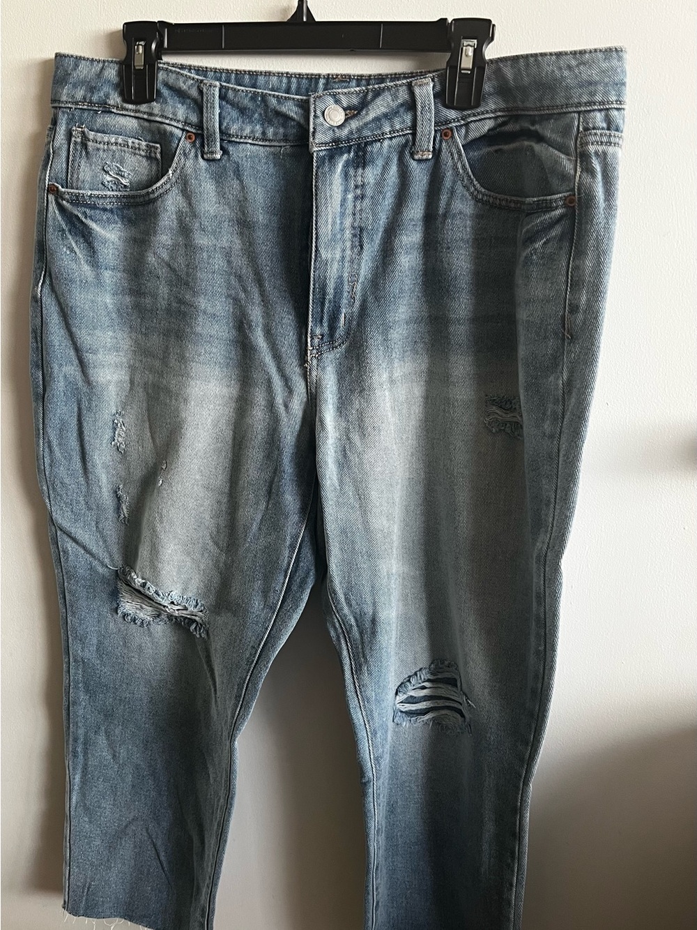 Women’s Distressed Light Blue Jeans